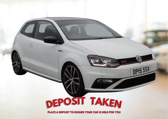 2015 15 VOLKSWAGEN POLO 1.8 GTI 3d 189 BHP DCC, FOLDING MIRRORS, SPECIAL PAINT PURE WHITE GLOSS, PARKING PACK
