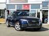 USED 2017 66 AUDI Q5 2.0 TDI QUATTRO SPORT 5d 188 BHP Finished in MIDNIGHT BLUE MET with contrasting FULL BLACK HEATED LEATHER trim. This handsome looking SUV is a great all rounder. It's one the most popular in the 4x4 class. Features include Sat Nav, 19" Alloys, Power Rear Boot, Full Black Leather, Front and Rear Park Sensors, B/Tooth, DAB, Run Lights and much more. Audi Dealer serviced at 9147 miles, 18237 miles, 37658 miles (inc gearbox oil), 59738 miles and at 79954 miles (inc gearbox oil change) on 4/2/2022.