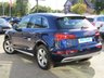 USED 2017 66 AUDI Q5 2.0 TDI QUATTRO SPORT 5d 188 BHP Finished in MIDNIGHT BLUE MET with contrasting FULL BLACK HEATED LEATHER trim. This handsome looking SUV is a great all rounder. It's one the most popular in the 4x4 class. Features include Sat Nav, 19" Alloys, Power Rear Boot, Full Black Leather, Front and Rear Park Sensors, B/Tooth, DAB, Run Lights and much more. Audi Dealer serviced at 9147 miles, 18237 miles, 37658 miles (inc gearbox oil), 59738 miles and at 79954 miles (inc gearbox oil change) on 4/2/2022.