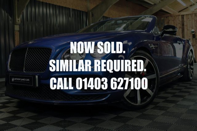 2017 67 Bentley Continental 4.0 GT V8 S MDS 2d 521 BHP 2 DOOR CONVERTIBLE