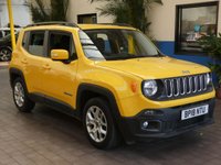 USED 2018 18 JEEP RENEGADE 1.6 LONGITUDE 5d 108 BHP SAT NAV CRUISE CONTROL PARKING SENSORS 1 OWNER FSH GENUINE LOW MILEAGE