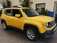 USED 2018 18 JEEP RENEGADE 1.6 LONGITUDE 5d 108 BHP SAT NAV CRUISE CONTROL PARKING SENSORS 1 OWNER FSH GENUINE LOW MILEAGE
