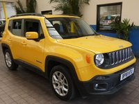 USED 2018 18 JEEP RENEGADE 1.6 LONGITUDE 5d 108 BHP SAT NAV CRUISE CONTROL PARKING SENSORS 1 OWNER FSH GENUINE LOW MILEAGE