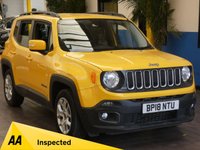 USED 2018 18 JEEP RENEGADE 1.6 LONGITUDE 5d 108 BHP SAT NAV CRUISE CONTROL PARKING SENSORS 1 OWNER FSH GENUINE LOW MILEAGE