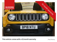 USED 2018 18 JEEP RENEGADE 1.6 LONGITUDE 5d 108 BHP SAT NAV CRUISE CONTROL PARKING SENSORS 1 OWNER FSH GENUINE LOW MILEAGE