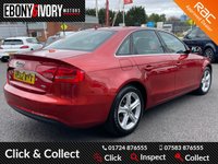 USED 2013 62 AUDI A4 2.0 TDI SE TECHNIK 4d 141 BHP A nice car with service history.  The car will come serviced, MOTd and have a 1 year RAC break down included in the sale price.