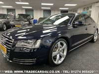 USED 2013 63 AUDI A8 3.0 TDI QUATTRO SPORT EXECUTIVE DIESEL AUTO 4WD UK DELIVERY FLAT FEE &pound;175*OVER 100 IMAGES ON OUR WEBSITE*BESPOKE FINANCE ARRANGED*PART EXCHANGE WELCOME*ALL VEHICLES HPI CLEAR