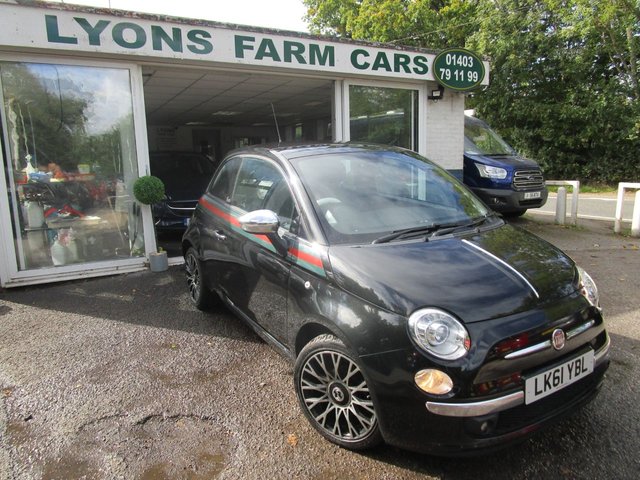 2011 61 Fiat 500 1.2 BY GUCCI 3d 69 BHP *RARE SPECIAL EDITION + ELECTRIC SUNROOF* 