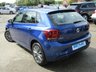 USED 2018 18 VOLKSWAGEN POLO 1.6 SEL TDI 5d 94 BHP Finished in REEF BLUE MET with contrasting GREY cloth trim. This Polo is still one of the best small cars you can buy. It is comfortable and has a spacious, plush interior. The 1.6 TDI engine makes it economical and a fun car to drive. Features include, SAT NAV, APPLE PLAY, 16" ALLOYS, A/C, Cruise control, B/Tooth, DAB Radio, Alloys, 2 keys and much more. VW Dealer serviced at 18024 miles, 31803 miles and at 46966 miles.