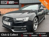 USED 2012 12 AUDI A5 2.0 TDI BLACK EDITION 2d 177 BHP A great looking car with full Audi service history at 28k,43k,57k and we as a Volkswagen and Audi specialist will carry out a full service and MOT prior to the collection and will also include a 1 year RAC break down policy.