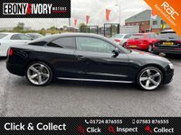 USED 2012 12 AUDI A5 2.0 TDI BLACK EDITION 2d 177 BHP A great looking car with full Audi service history at 28k,43k,57k and we as a Volkswagen and Audi specialist will carry out a full service and MOT prior to the collection and will also include a 1 year RAC break down policy.