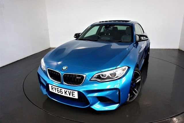 2016 66 BMW M2 3.0 M2 2d 365 BHP-2 FORMER KEEPERS-LONG BEACH BLUE-BLACK DAKOTA LEATHER WITH BLUE CONTRAST STITCHING-19