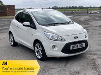 USED 2014 14 FORD KA 1.2 TITANIUM 3d 69 BHP &pound;30 ROAD TAX, 60+MPG