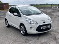 USED 2014 14 FORD KA 1.2 TITANIUM 3d 69 BHP &pound;30 ROAD TAX, 60+MPG