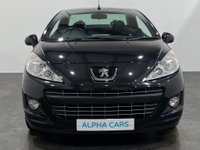 USED 2013 63 PEUGEOT 207 1.6 CC ALLURE 2d 120 BHP 37278 Miles, Metallic black, Full black leather interior, chrome hoops, 17" Hockenheim alloys