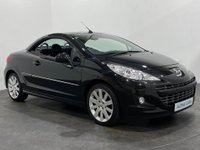 USED 2013 63 PEUGEOT 207 1.6 CC ALLURE 2d 120 BHP 37278 Miles, Metallic black, Full black leather interior, chrome hoops, 17" Hockenheim alloys