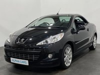 USED 2013 63 PEUGEOT 207 1.6 CC ALLURE 2d 120 BHP 37278 Miles, Metallic black, Full black leather interior, chrome hoops, 17" Hockenheim alloys