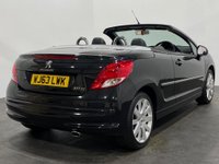 USED 2013 63 PEUGEOT 207 1.6 CC ALLURE 2d 120 BHP 37278 Miles, Metallic black, Full black leather interior, chrome hoops, 17" Hockenheim alloys