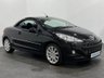 USED 2013 63 PEUGEOT 207 1.6 CC ALLURE 2d 120 BHP 37278 Miles, Metallic black, Full black leather interior, chrome hoops, 17" Hockenheim alloys