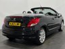 USED 2013 63 PEUGEOT 207 1.6 CC ALLURE 2d 120 BHP 37278 Miles, Metallic black, Full black leather interior, chrome hoops, 17" Hockenheim alloys