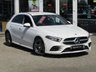 USED 2019 69 MERCEDES-BENZ A-CLASS 1.5 A 180 D AMG LINE EXECUTIVE 5d 114 BHP Finished in POLAR WHITE with contrasting FULL LEATHER ALCANTARA Trim. This New Shape A class certainly looks smart, with its slim lights and smooth body panels. There's plenty of room in the front and the back which will be great for the average family. Features include Virtual Dash, Full leather alcantara, Alloys, Sat Nav, Reversing Camera, DAB, B/Tooth and much more. Mercedes Dealer Serviced at 9694 miles and then serviced at 22608 miles and at 29104 on arrival. 12 Months MOT.