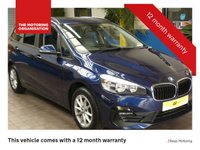 USED 2018 68 BMW 2 SERIES 1.5 218I SE GRAN TOURER 5d 139 BHP 7 SEAT SAT NAV PARKING SENSORS 6 MONTHS GOLD WARRANTY