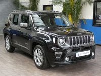 USED 2019 69 JEEP RENEGADE 1.0 LIMITED 5d 118 BHP SAT NAV LEATHER HEATED SEATS GENUINE LOW MILES