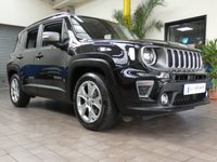 USED 2019 69 JEEP RENEGADE 1.0 LIMITED 5d 118 BHP SAT NAV LEATHER HEATED SEATS GENUINE LOW MILES