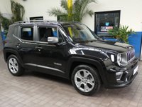 USED 2019 69 JEEP RENEGADE 1.0 LIMITED 5d 118 BHP SAT NAV LEATHER HEATED SEATS GENUINE LOW MILES