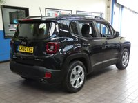USED 2019 69 JEEP RENEGADE 1.0 LIMITED 5d 118 BHP SAT NAV LEATHER HEATED SEATS GENUINE LOW MILES