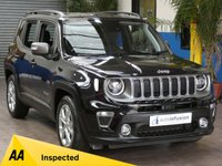 USED 2019 69 JEEP RENEGADE 1.0 LIMITED 5d 118 BHP SAT NAV LEATHER HEATED SEATS GENUINE LOW MILES