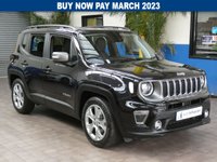 USED 2019 69 JEEP RENEGADE 1.0 LIMITED 5d 118 BHP SAT NAV LEATHER HEATED SEATS GENUINE LOW MILES