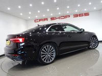 USED 2017 17 AUDI A5 2.0 TFSI (190 PS) S LINE S TRONIC COUPE 2DR ( ULEZ - EURO 6 ) S/S + TECH PACK + VIRTUAL COCKPIT + BANG & OLUFSEN 3D + CRUISE + LEATHER / ALCANTARA + DRIVE SELECT + FLAT BOTTOM S/W + PRIVACY + F-R PARK + 19