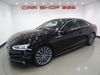 USED 2017 17 AUDI A5 2.0 TFSI (190 PS) S LINE S TRONIC COUPE 2DR ( ULEZ - EURO 6 ) S/S + TECH PACK + VIRTUAL COCKPIT + BANG & OLUFSEN 3D + CRUISE + LEATHER / ALCANTARA + DRIVE SELECT + FLAT BOTTOM S/W + PRIVACY + F-R PARK + 19
