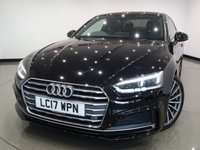 USED 2017 17 AUDI A5 2.0 TFSI (190 PS) S LINE S TRONIC COUPE 2DR ( ULEZ - EURO 6 ) S/S + TECH PACK + VIRTUAL COCKPIT + BANG & OLUFSEN 3D + CRUISE + LEATHER / ALCANTARA + DRIVE SELECT + FLAT BOTTOM S/W + PRIVACY + F-R PARK + 19