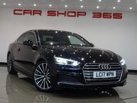 USED 2017 17 AUDI A5 2.0 TFSI (190 PS) S LINE S TRONIC COUPE 2DR ( ULEZ - EURO 6 ) S/S + TECH PACK + VIRTUAL COCKPIT + BANG & OLUFSEN 3D + CRUISE + LEATHER / ALCANTARA + DRIVE SELECT + FLAT BOTTOM S/W + PRIVACY + F-R PARK + 19