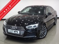 USED 2017 17 AUDI A5 2.0 TFSI (190 PS) S LINE S TRONIC COUPE 2DR ( ULEZ - EURO 6 ) S/S + TECH PACK + VIRTUAL COCKPIT + BANG & OLUFSEN 3D + CRUISE + LEATHER / ALCANTARA + DRIVE SELECT + FLAT BOTTOM S/W + PRIVACY + F-R PARK + 19