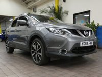 USED 2014 64 NISSAN QASHQAI 1.5 DCI TEKNA 5d 108 BHP &pound;0 ROAD TAX SAT NAV LEATHER HEATED SEATS PANORAMIC ROOF 2 OWNERS