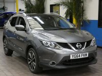 USED 2014 64 NISSAN QASHQAI 1.5 DCI TEKNA 5d 108 BHP &pound;0 ROAD TAX SAT NAV LEATHER HEATED SEATS PANORAMIC ROOF 2 OWNERS