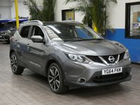 USED 2014 64 NISSAN QASHQAI 1.5 DCI TEKNA 5d 108 BHP &pound;0 ROAD TAX SAT NAV LEATHER HEATED SEATS PANORAMIC ROOF 2 OWNERS