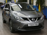 USED 2014 64 NISSAN QASHQAI 1.5 DCI TEKNA 5d 108 BHP &pound;0 ROAD TAX SAT NAV LEATHER HEATED SEATS PANORAMIC ROOF 2 OWNERS