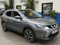 USED 2014 64 NISSAN QASHQAI 1.5 DCI TEKNA 5d 108 BHP &pound;0 ROAD TAX SAT NAV LEATHER HEATED SEATS PANORAMIC ROOF 2 OWNERS