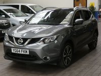USED 2014 64 NISSAN QASHQAI 1.5 DCI TEKNA 5d 108 BHP &pound;0 ROAD TAX SAT NAV LEATHER HEATED SEATS PANORAMIC ROOF 2 OWNERS