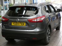 USED 2014 64 NISSAN QASHQAI 1.5 DCI TEKNA 5d 108 BHP &pound;0 ROAD TAX SAT NAV LEATHER HEATED SEATS PANORAMIC ROOF 2 OWNERS