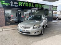 USED 2008 58 TOYOTA AVENSIS 2.0 TR D-4D 5d 125 BHP AN OUTSTANDING EXAMPLE, LOW MILEAGE, GREAT SERVICE HISTORY, ALLOY WHEELS, 2 KEYS WITH REMOTE LOCKING