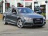 USED 2018 18 AUDI A3 2.0 TDI S LINE 4d 148 BHP Finished in NANO GREY METALLIC with contrasting Part Leather SPORTS trim. This Audi A3 Saloon is a classy, high tech four-door that is also great to drive. This A3 saloon is a sleeker-looking version of the Audi A3 Sportback hatchback. Features include Sat Nav, DAB Radio, B/tooth, Alloys, Matrix Lights, 18" alloys, 1 Owner from new and much more. Lincoln AUDI Dealer serviced at 10158 miles, 19665 miles, 39698 miles, 49851 miles (Brake Fluid), and at 59441 miles on 25/3/2022.