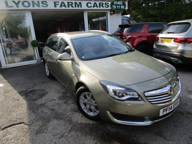 2014 14 Vauxhall Insignia 2.0 DESIGN NAV CDTI ECOFLEX S/S ESTATE 5d 118 BHP