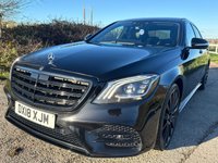 USED 2018 18 MERCEDES-BENZ S-CLASS 2.9 S 350 D AMG LINE PREMIUM BLACK EDITION 4d 282 BHP FSH + HEATED & COOLED ELECTRIC MEMORY SEATS + ELECTRIC PAN ROOF + WARMTH COMFORT PACK + APPLE CARPLAY + PRIVACY GLASS + FULL SCREEN COMMAND SAT NAV + AMG SPORTS PACK + PREMIUM PACK + DAB RADIO + CRUISE CONTROL + TRAFFIC SIGN ASSIST + AIR SUSPENSION + MERCEDES ME CONNECT + KEYLESS ENTRY & DRIVE + 3-SPOKE MULTI-FUNCTION BLACK NAPPA LEATHER FLAT BOTTOMED STEERING WHEEL + 20' AMG ALLOY WHEELS WITH TPMS