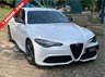 USED 2019 19 ALFA ROMEO GIULIA 2.0 TB VELOCE TI 4d 277 BHP HUGE SPECIFICATION - ALFA GUILIA VELOCE 2.0 Ti SALOON AUTOMATIC-PADDLE SHIFT - 3 STAGE PEARL WHITE METALLIC - 19 INCH QUADRIFOGLIO ALLOYS WITH NEW PIRELLI P-ZERO TYRES - 1 OWNER FROM BRAND NEW - RECENTLY SERVICED WITH A FULL MAIN DEALER SERVICE HISTORY - LEATHER/ALCANTARA TRIM - NAV - COST NEW  IN EXCESS OF &pound;50,000.00