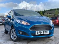 USED 2014 14 FORD FIESTA 1.0 ZETEC 5d 99 BHP 2 KEYS+&pound;0 ROAD TAX+AIR CON+PRIVACY GLASS+ALLOYS+DAB+BLUETOOTH+USB+MEDIA+AUX